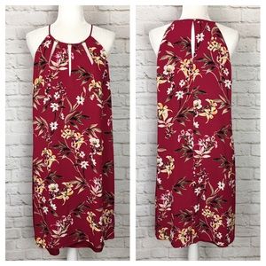 WHBM | Red Floral Shift Dress
